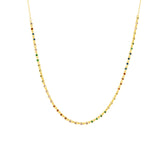 Rainbow Round Tennis Necklace Sterling Silver